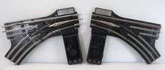 Postwar Lionel O Gauge two pair O22 Remote Control Switches controllers, lanterns, fixed voltage plugs