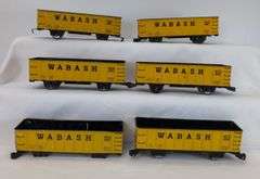 Marx O Gauge 4 wheel 1427 PRR box car 80982 Wabash gondola six of each