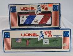 Modern Era Lionel O Gauge Spirit of '76 7600, 01, 02, 03, 05, 06, 08, 10, 12, 13 in box