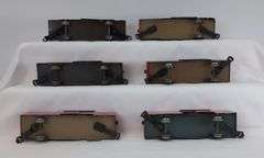 Marx O Gauge 4 wheel 1427 PRR box car 80982 Wabash gondola six of each
