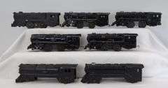 Lot of 15 Marx O Gauge electric, battery op, key wind steam locomotives