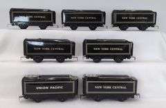 Lot of 14 Marx O Gauge lithographed tinplate - 551 New York Central & 551 Union Pacific steam locomotive tenders