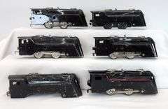 Marx O Gauge key wind Commodore Vanderbilt style locos, lot of six