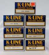 Modern Era K-Line O Gauge Desert Storm K-6644, two K-6652, two K-5134, K6335, K-5417 Mint in box