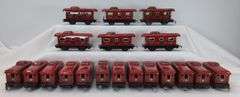 Lot of 19 Marx O Gauge 556 New York Central Lines Train Caboose w/variations