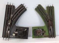 Prewar Lionel O Gauge three pair O21 one pair O12 Switches three lanterns