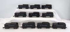 Marx O Gauge Tenders: New York Central, Penn Central, Santa Fe nineteen total