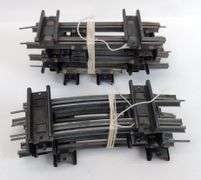 Postwar American Flyer S Gauge Track, road bed, 90 degree crossover, uncouplers, More