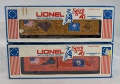 Modern Era Lionel O Gauge Spirit of '76 7600, 01, 02, 03, 05, 06, 08, 10, 12, 13 in box