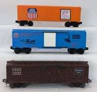 Postwar AMT/KMT O Gauge box and stock cars plus others some in box Newbraugh Brothers Toys