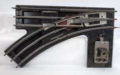 Prewar Lionel Standard Gauge pair of 223 RC Switches, one 222 Switch Control, Type T 100 Watts transformer