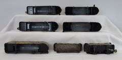 Marx O Gauge Five Seaboard 4000 diesel A units, two 956 Seaboard Air Lines caboose