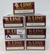 Modern Era K-Line O Gauge K-6457, K90004, K90003, two K647702, K649304, K6160 Mint in box