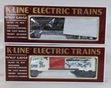 Modern Era K-Line O Gauge K-6457, K90004, K90003, two K647702, K649304, K6160 Mint in box