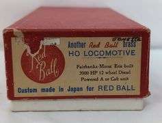 Red Ball Brass HO Locomotive - Fairbanks Morse Erie Built 2000 HP 12 wheel diesel powered A unit