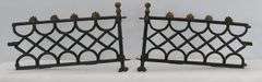 Early Prewar Standard Gauge Cast Iron Toy Train Layout Fence and Gate Sections