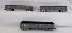 Lot of 11 Marx O Gauge B&O, NYC&StL, C&O gondolas with variations