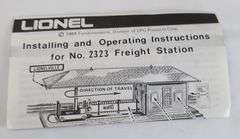 Modern Era Lionel O Gauge Operating Freight Station No. 6-2323 Mint in box