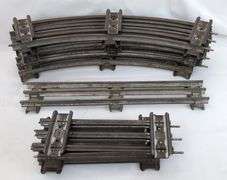 Prewar/Postwar Lionel O Gauge bridge span w/approaches, track, keepers, wire coils, lockons, More