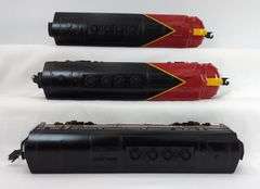 Modern Era K-Line O Gauge Santa Fe 2333, B-unit, 2335 diesel A-B-A locomotive units