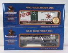 Modern Era K-Line O Gauge Anheuser Busch freight cars 8 total in box