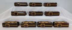 Lot of 19 Marx O Gauge lithographed tinplate Caboose - 984 Union Pacific & 20102 NYC