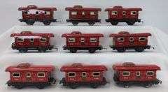 Lot of 19 Marx O Gauge 556 New York Central Lines Train Caboose w/variations