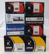 Modern Era K-Line O Gauge Anheuser Busch freight cars 8 total in box