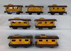 Lot of 13 Marx O Gauge lithographed tinplate Union Pacific 3824 caboose