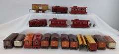 Wyandotte Hafner O Gauge Overland Flyer, Chicago & North Western, Pennsylvania lithographed tinplate freight