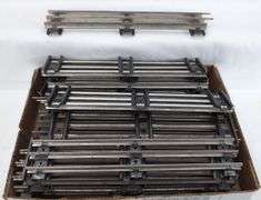 Large Lot of Postwar Lionel standard O Gauge straight (24) and curved (29) shiny rail track