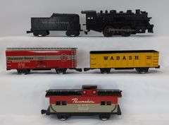 Two Louis Marx & Co. Stream Line Steam Type Electrical Train Sets 4822 and 5610 in box