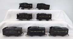 Lot of 16 Marx O Gauge New York Central lithographed tinplate wedge tender variations