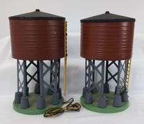 Postwar American Flyer S Gauge operating water towers, control button