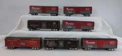 Lot of 14 Marx O Gauge 8 wheel box cars NYC UP PRR NYNH&H