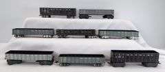 Lot of 11 Marx O Gauge B&O, NYC&StL, C&O gondolas with variations
