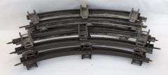 Prewar Ives O Gauge Windup Train Tracks 2 Rail banked curves