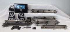 Marx O Gauge Toy Train Transformer 1669 100 watts, wide radius curved track and accessories