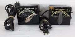Large Lot of Marx O Gauge Train Tracks, 90 degree and Transformers