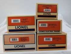 Modern Era Lionel O Gauge LRRC 19965, 19974, 19775, 19966, 19935 in box