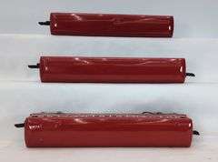 Prewar American Flyer O Gauge 495, 496, 497 Red Pullman passenger cars with boxes