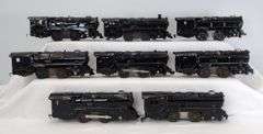 Lot of 15 Marx O Gauge electric, battery op, key wind steam locomotives