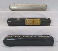 Marx O Gauge Passenger Cars 3197 Santa Fe observation New York Central 234 coach Meteor observation