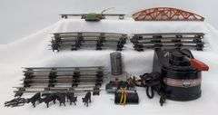 Postwar American Flyer S Gauge Track, Track Keepers, Air Chime, Uncoupler, 15B 110 watts transformer