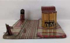 Marx Union Station Terminal Tinplate Lithographed Train Set Toy Accessory
