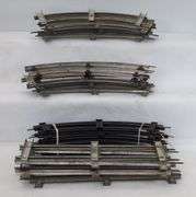 Large Lot of Hafner O Gauge 2 Rail Track & Switches Windup Battery Operated Trains curved straight