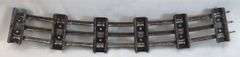 Large lot of Postwar Lionel O72 gauge curved (108) straight (24) track, 721 illuminated O72 switches in box