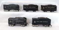 Lot of 14 Marx O Gauge New York Central and Nickel Plate Road wedge tenders