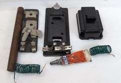 Prewar/Postwar Lionel O Gauge bridge span w/approaches, track, keepers, wire coils, lockons, More
