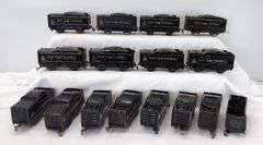 Lot of 16 Marx O Gauge New York Central lithographed tinplate wedge tender variations